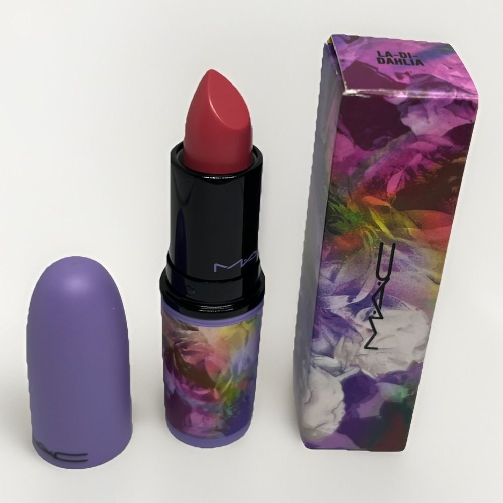 NIB MAC Botanic Panic LA-DI-DAHLIA Matte Lipstick Full Size 0.10 oz